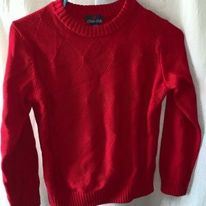 Boys red sweater
